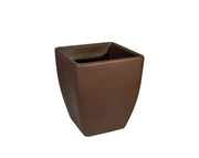 כד מרובע חלק קטן | 37X37X43 | חום