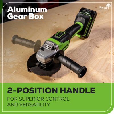 משחזת זווית "5 Brushless | שתי סוללות 5.0Ah ומטען מהיר | 24V