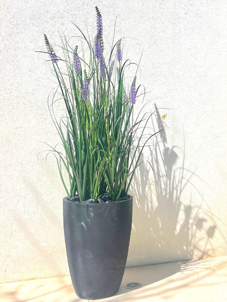 כד פמילי | 55 ס״מ | פריחה סגולה מלאכותית