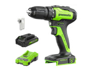 מקדחה / מברגה Brushless 35 NM | כולל שתי סוללות 2.0Ah + מטען + ביטים | 24V