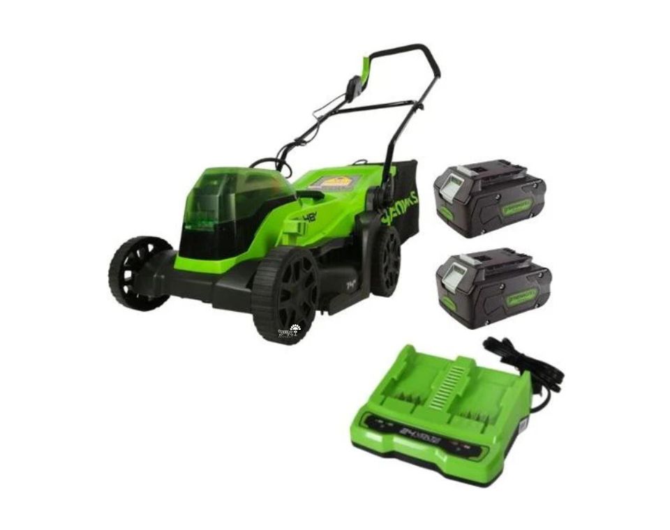 מכסחת דשא 36 ס"מ | 48V (2X24V) | שתי סוללות 4AH + מטען מהיר כפול
