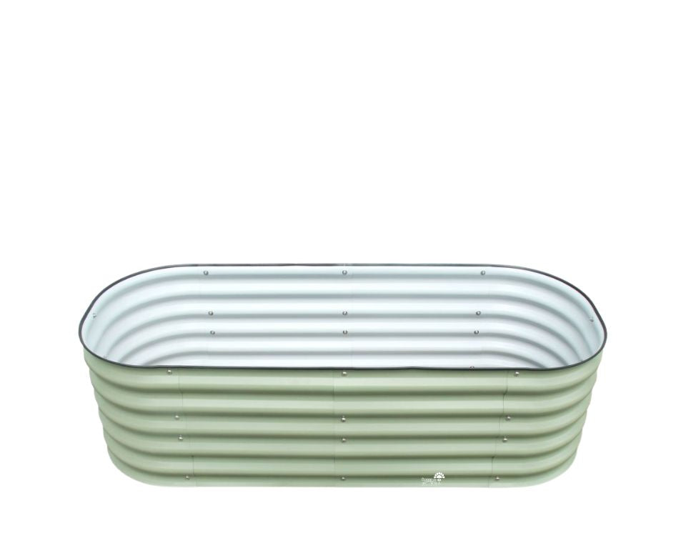 אדנית מתכת מוגבהת מודולרית | 2 מידות שונות להרכבה | גובה 43 ס"מ | ירוק