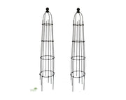 זוג מתקני הדליה לתמיכת צמחים | 20X113 | דגם 224 | שחור