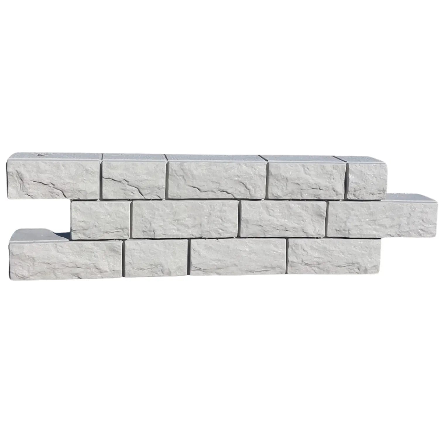 קיר ישר | TERRACE-IT מערכת DIY מודולרית לעיצוב ותיחום | 120x33 ס״מ | פוליאתילן דמוי אבן