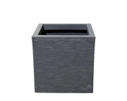 אדנית פסים | מידות 39.5X39.5X39.5 | אפור כהה