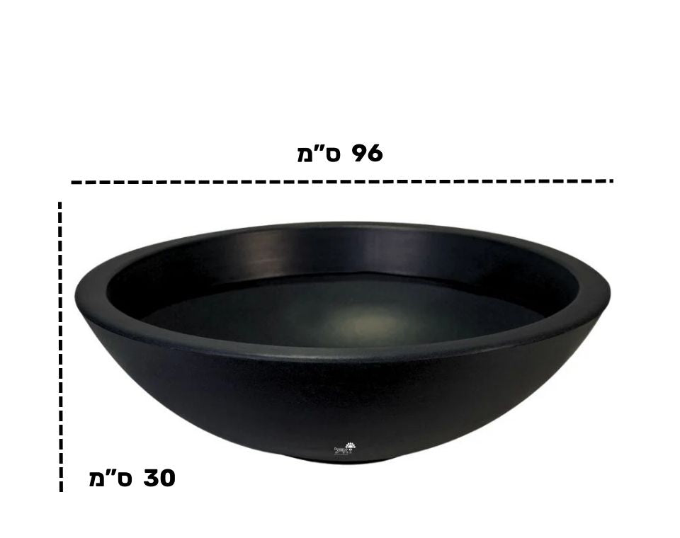 קערת עדן | 96X30 | שחור