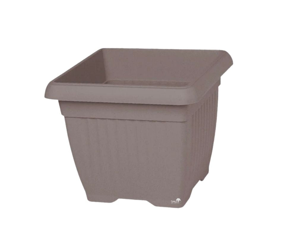 עציץ מרובע דמוי חרס | 60 ליטר | 50X41 | חאקי