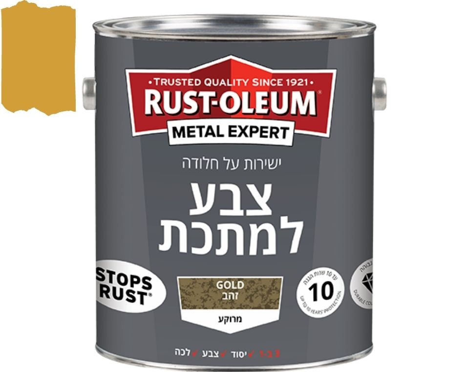 צבע למתכת | גימור מרוקע | ישירות על החלודה | 750 מ״ל