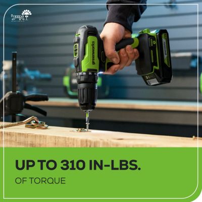 מקדחה / מברגה Brushless 35 NM | כולל שתי סוללות 2.0Ah + מטען + ביטים | 24V