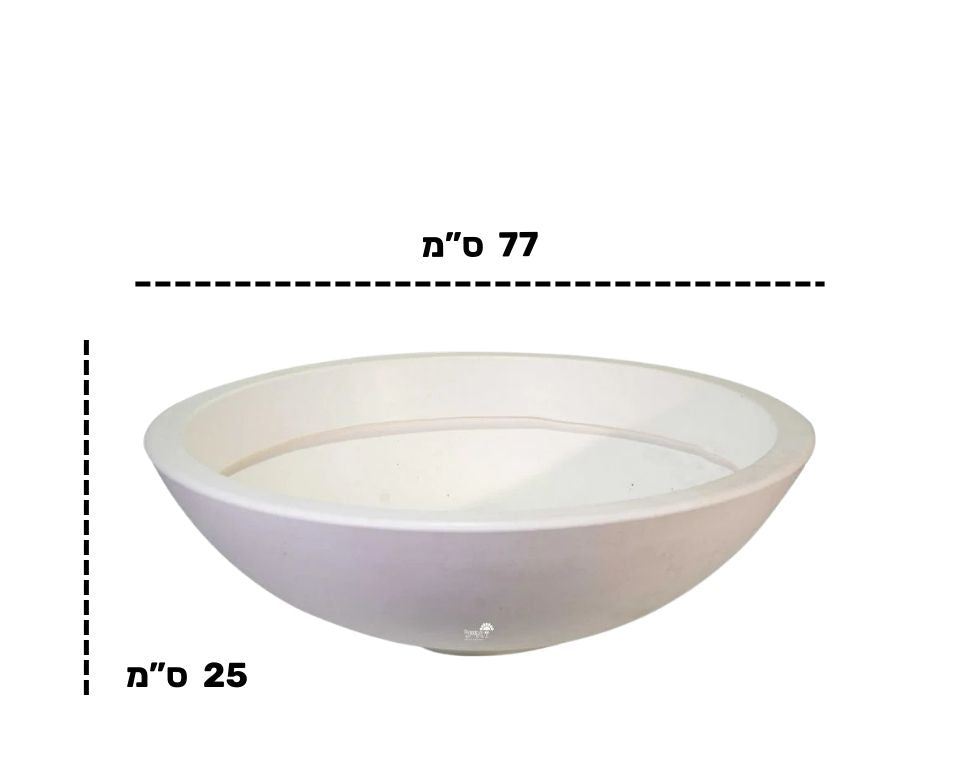 קערת עדן | 77X25 | לבן