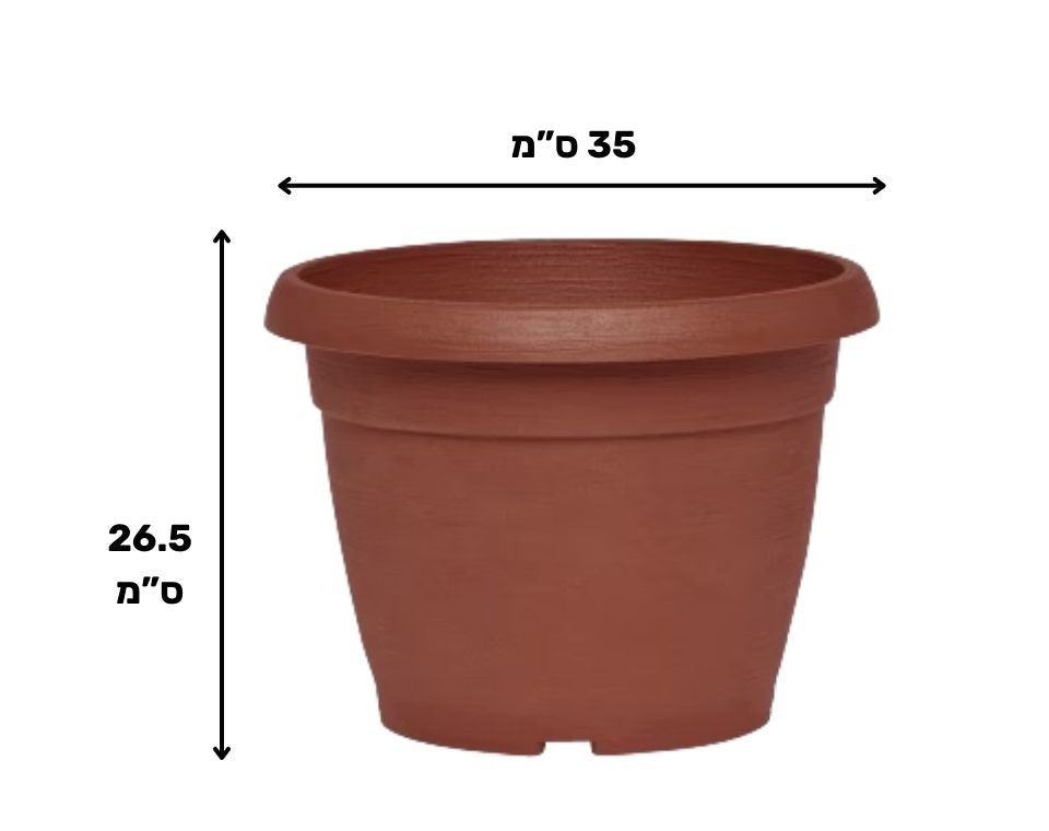 עציץ צבר | טרקוטה | קוטר 35 ס״מ