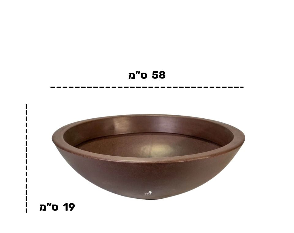 קערת עדן | 58X19 | חום - משתלת אייל