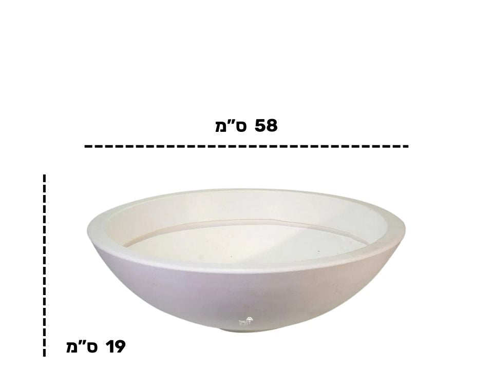 קערת עדן | 58X19 | לבן