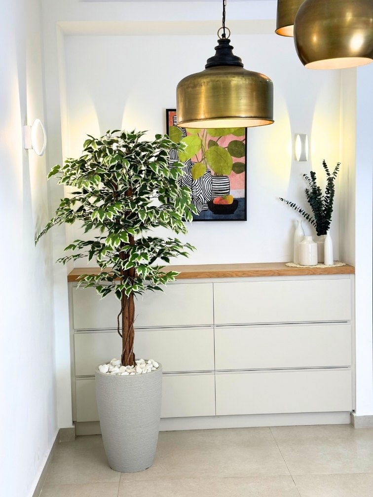 עץ מלאכותי פיקוס בנימינה | כד פמילי בינוני | גובה 1.85 מטר