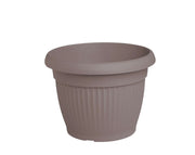 עציץ דמוי חרס פסים | חאקי | קוטר 55 ס"מ | 60 ליטר