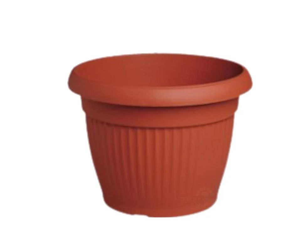 עציץ דמוי חרס פסים | טרקטורה | קוטר 65 ס"מ | 90 ליטר