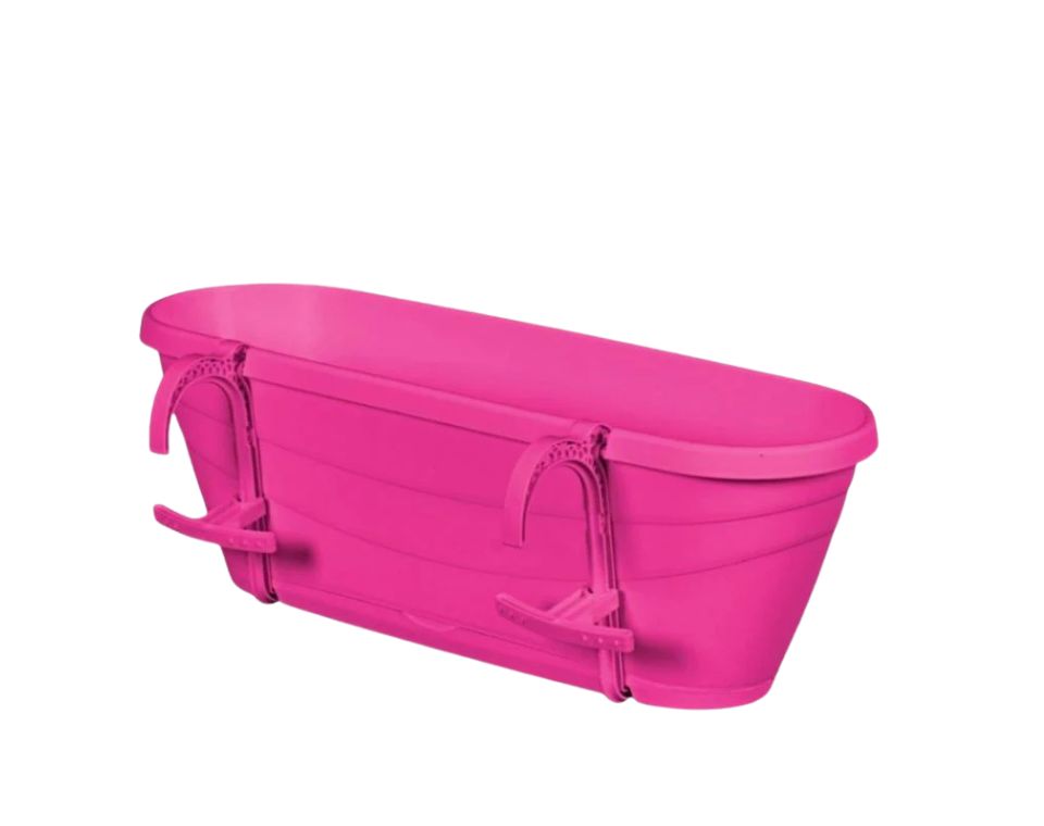 אדנית מעקה | 60 ס״מ | בעלת תחתית אינטגרלית | ורוד