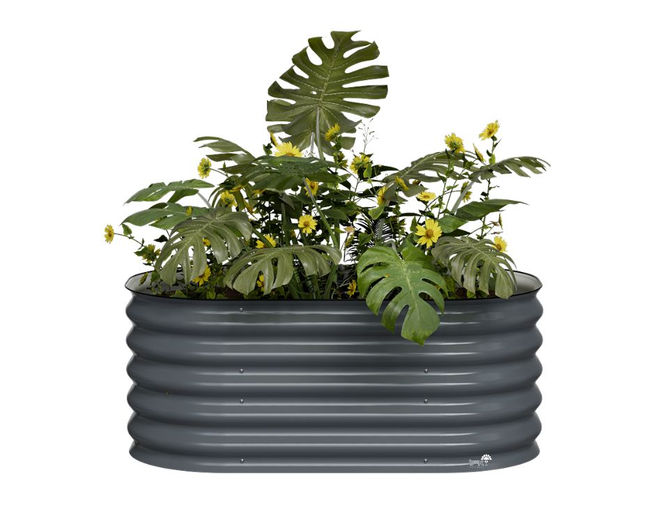 אדנית מתכת מוגבהת | 105x60x43 ס"מ | אפור