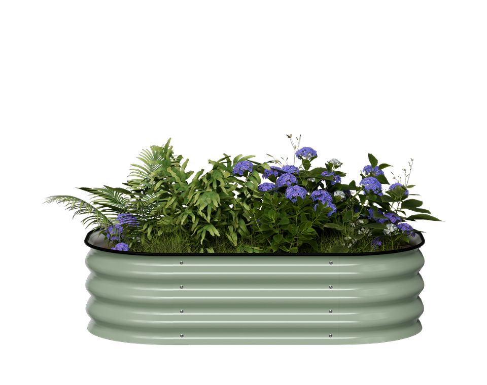 אדנית מתכת מוגבהת | 105x60x28 ס"מ | ירוק