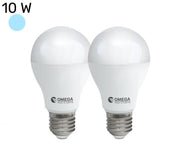 סט 2 נורות לד | 10W | בסיס E27 | אור קר