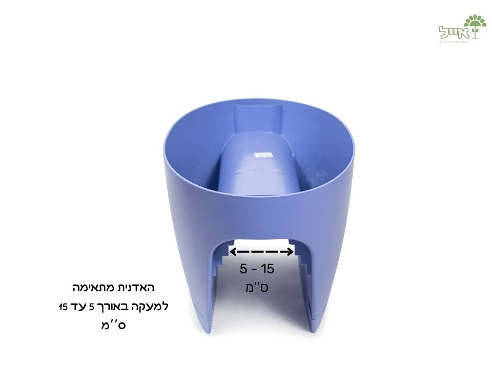 אדנית מעקה | דגם גרינבו | סגול | 60 ס״מ