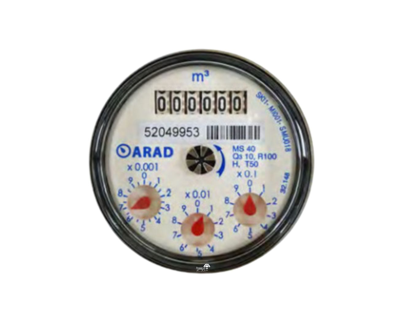 מד מים רב זרמי 2 אינץ' | כולל רקורדים דגם MS