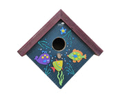 תיבת קינון לציפורים בעבודת אומן | 24X25 | דגם 813 - דגים