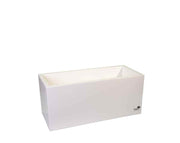 אדנית רוטו מלבני | לבן | 70X30X30