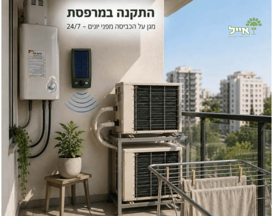 סולאר שילד | מכשיר סולארי להרחקת יונים