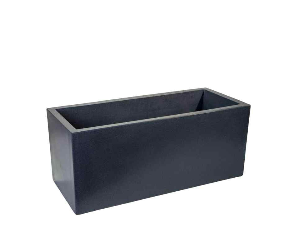 אדנית רוטו מלבני גבוה | פחם | 80X23X40