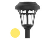 עמוד תאורה סולארי | גוון לבן חם | דגם לונדון