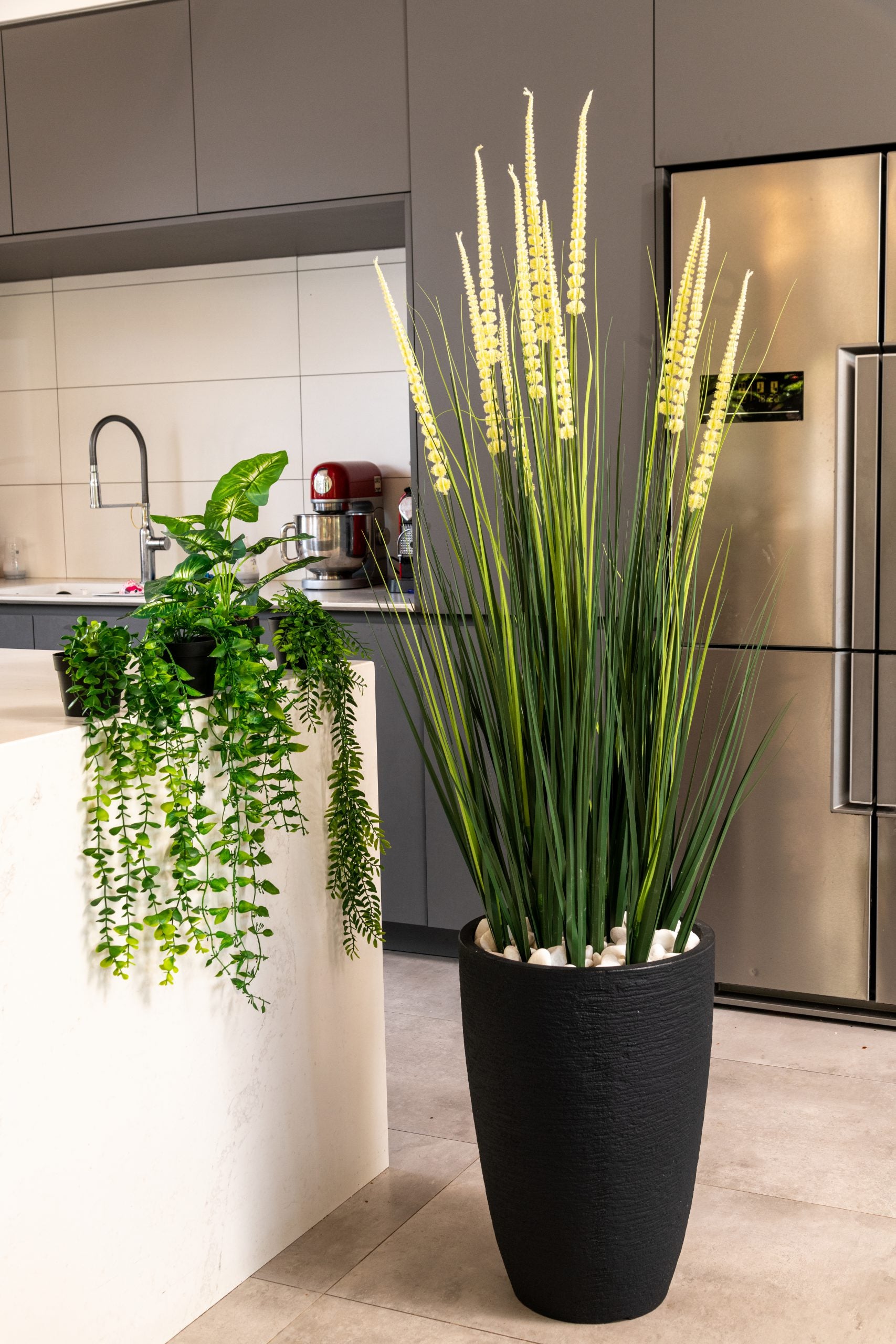 עשבוני מקל פרח מלאכותי | בכד פמילי | 180 ס"מ