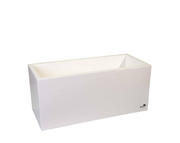 אדנית רוטו מלבני | לבן | 80X35X35