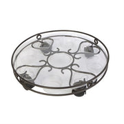 תחתית פלסטיק עם גלגלים לעציצים | 43X43 | דגם 5-649 | שחור