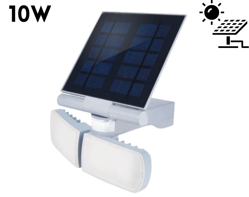 זרקור נטען 10W סולארי | דגם SENSO