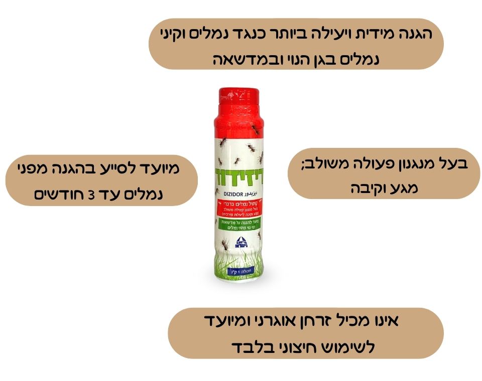 קוטל נמלים גרגירי | דיזידור | 1 ק"ג