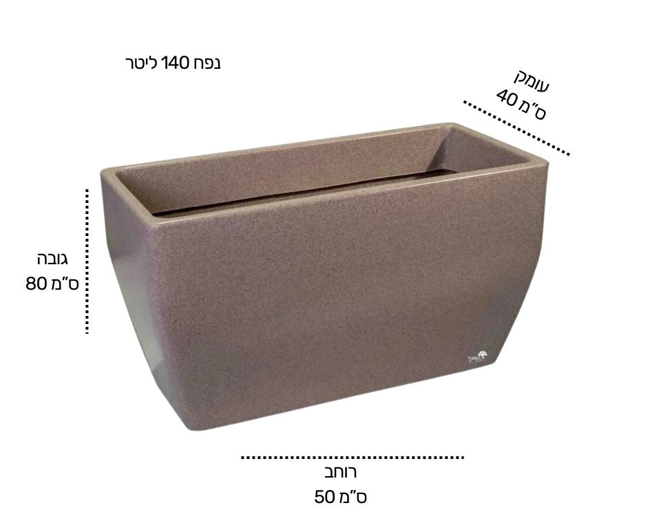 אדנית ורד | 80X40X50 | גרניט