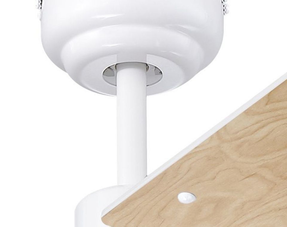 מאוורר תקרה דקורטיבי 48" | דגם Talia | לבן | כולל גוף תאורה מובנה