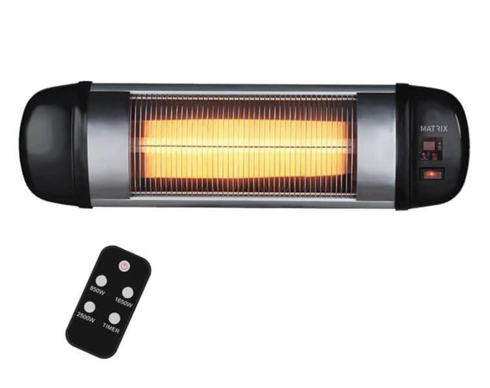 תנור חימום קיר + שלט 2500W | New Sun | שלושה מצבים