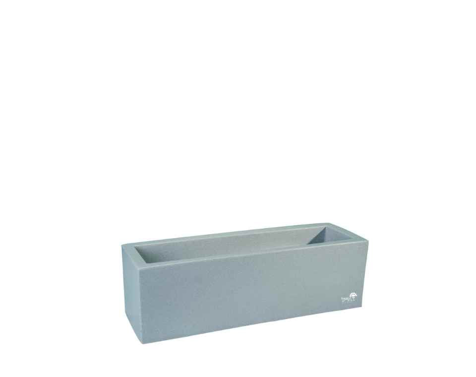 אדנית רוטו מלבני | בטון | 60X20X20