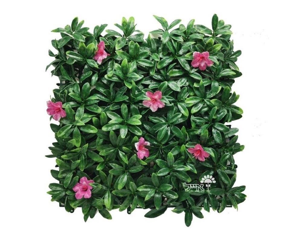 קיר ירוק מתכוונן - פרחים ורודים | 50/50 ס״מ
