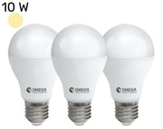 סט 3 נורות לד | 10W | בסיס E27 | אור חם