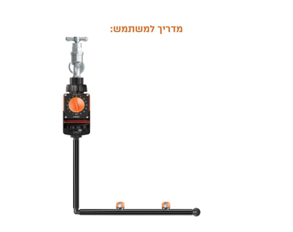 מתאם הברגה בין ברז בקוטר ''1/2 - ''3/4 | לצינור 4-6 מ''מ