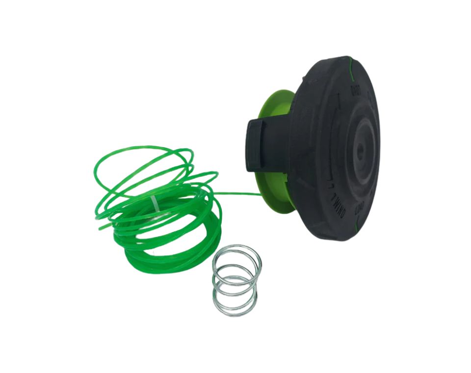 קסטה קומפלט + מכסה קסטה + חוט 2.0 מ"מ לחרמש 48V מבית greenworks - משתלת אייל