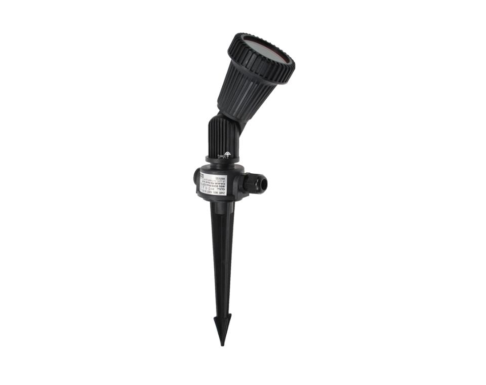 דקר תאורת גינה GU5.3 | 12V | שחור | IP54 | לא כולל נורה