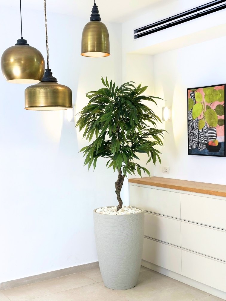 עץ מלאכותי ליצי | כד פמילי גדול | גובה 2.15 מטר