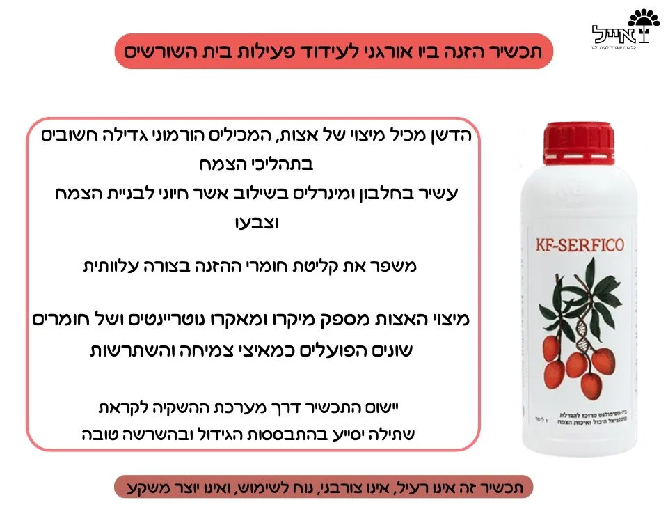 KF-SERFICO | דשן אורגני ממריץ לפיתוח שורשים | 1 ליטר