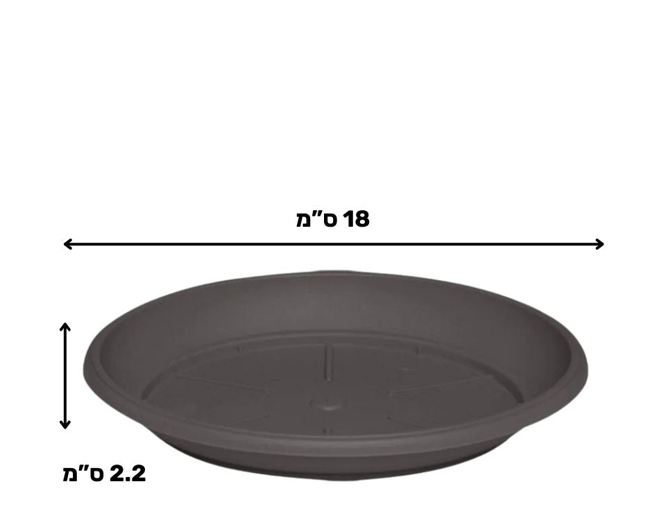 צלחת ערד | תחתית בקוטר 18 ס"מ | גובה 2.2 ס"מ | חאקי
