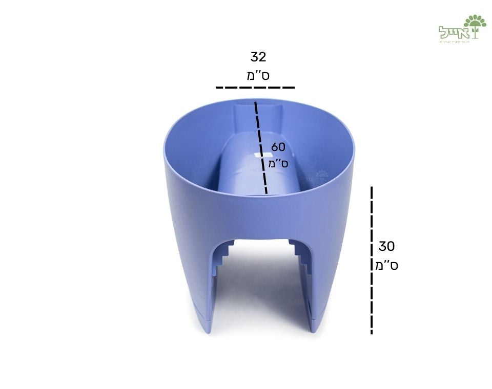 אדנית מעקה | דגם גרינבו | סגול | 60 ס״מ