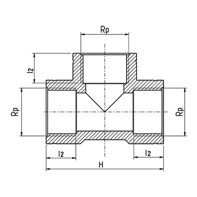 הסתעפות | הברגה פנימית | ''1.5 - ''1.5 - ''1.5
